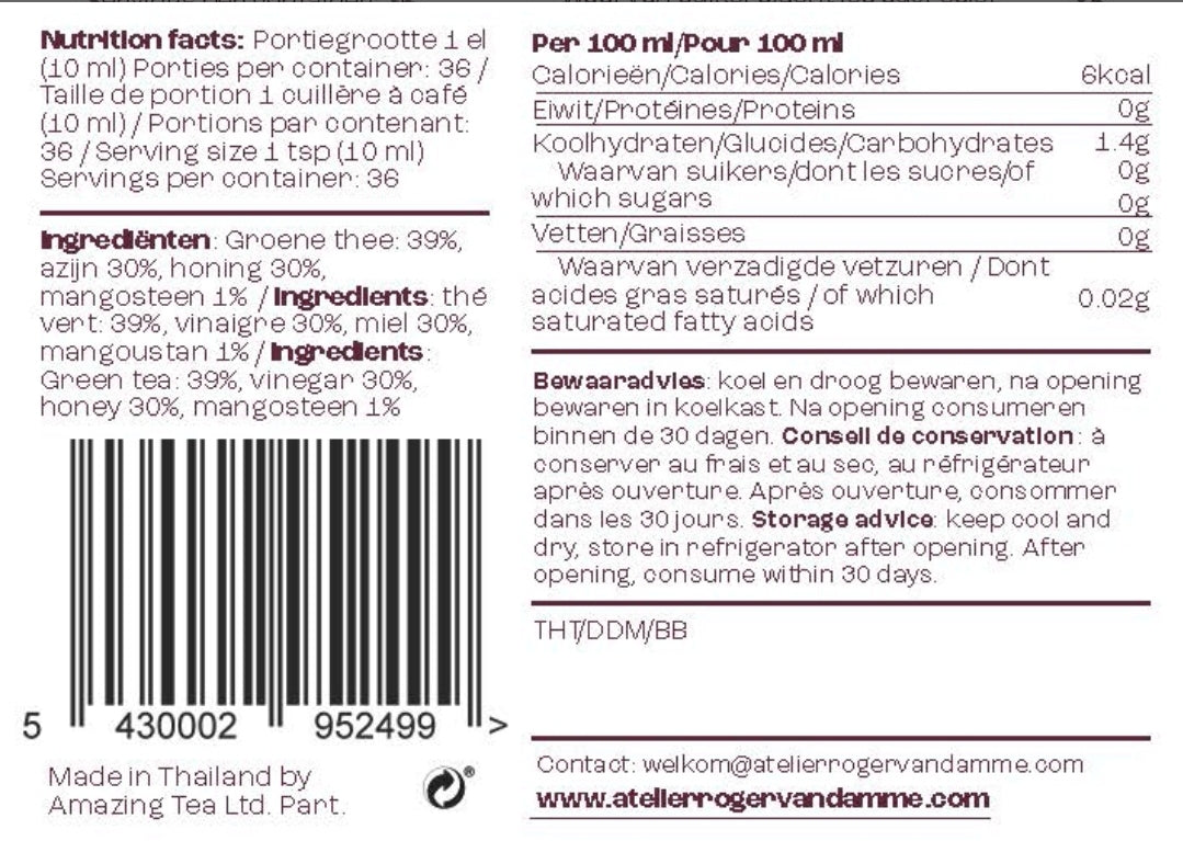 Tea Vinegar - Roger Van Damme