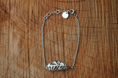 ARMBAND FEATHER SILVER