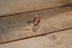 RING CANNES RG W/PINK STONE S56