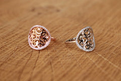RING GLAMOUR ROSEGOLD S56